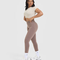 Go To Seamless Fitted Crop Top | Sand