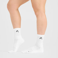 Mid Crew Socks 5 Pack | Grey/White/Black