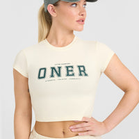 Cotton Baby T-Shirt with Printed Logo | Off White