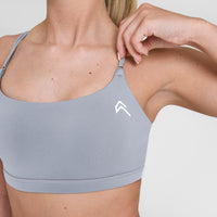 Everyday Cross Over Bralette | Metal Grey