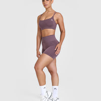 Everyday Cross Over Bralette | Vintage Purple