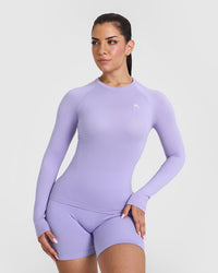 Go To Seamless Fitted Long Sleeve Top | Vintage Violet