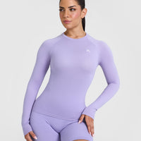 Go To Seamless Fitted Long Sleeve Top | Vintage Violet