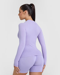 Go To Seamless Fitted Long Sleeve Top | Vintage Violet