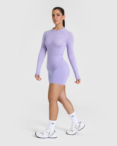Go To Seamless Fitted Long Sleeve Top | Vintage Violet