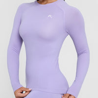 Go To Seamless Fitted Long Sleeve Top | Vintage Violet
