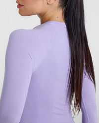 Go To Seamless Fitted Long Sleeve Top | Vintage Violet