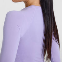 Go To Seamless Fitted Long Sleeve Top | Vintage Violet