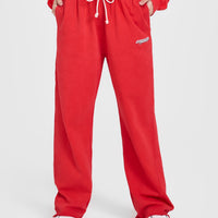 Raw Lounge Wide Leg Joggers with Graphic | Muscle Mommy Red