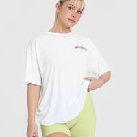 Legendary Graphic Print Washed T-Shirt | White