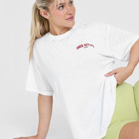 Legendary Graphic Print Washed T-Shirt | White