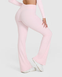 SoftMotion™ Flared Bottoms with White Logo | Ballet Pink