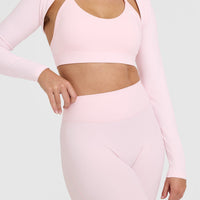 SoftMotion™ Flared Bottoms with White Logo | Ballet Pink