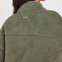 Zip Through Fleece Jacket | Alpine Green