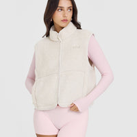 Zip Through Fleece Gilet | Sand