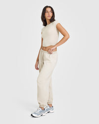 Mid Weight Joggers | Sand