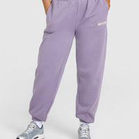 Foundations Joggers With Printed Graphic | Soft Purple