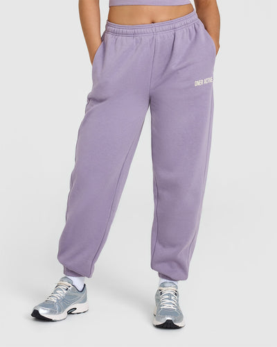 Foundations Joggers With Printed Graphic | Soft Purple