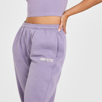 Foundations Joggers With Printed Graphic | Soft Purple