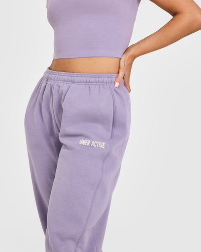 Foundations Joggers With Printed Graphic | Soft Purple