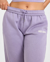 Foundations Joggers With Printed Graphic | Soft Purple