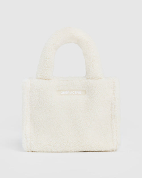 Oner Modal Borg Mini Tote | Cream