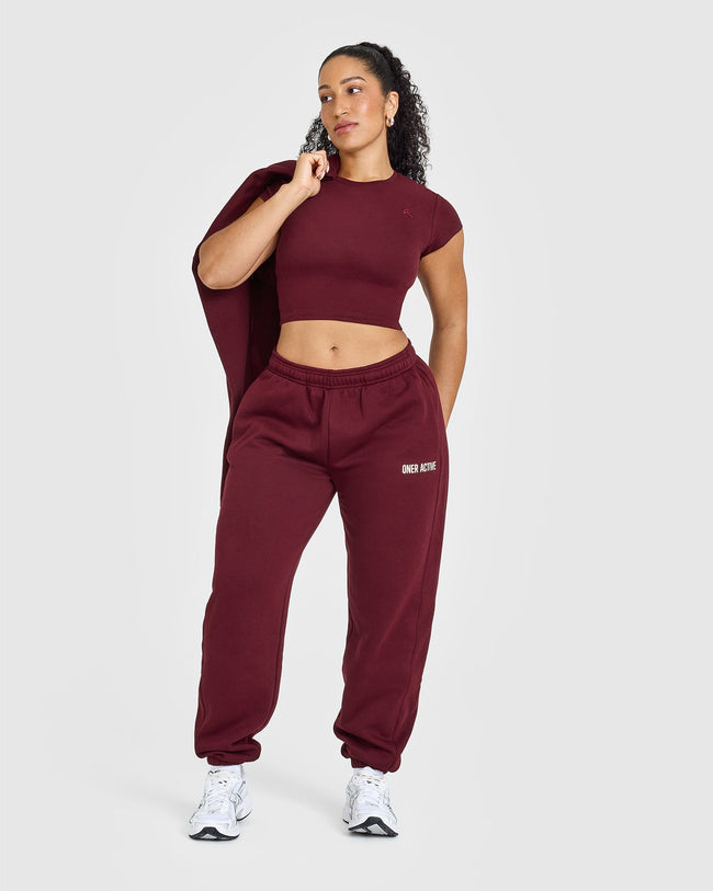 Foundations Joggers With Printed Graphic | Rosewood