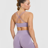 Everyday Cross Over Bralette | Soft Purple