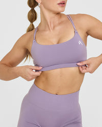 Everyday Cross Over Bralette | Soft Purple