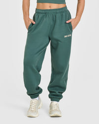 Foundations Joggers With Printed Graphic | Iced Green