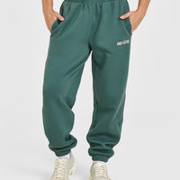 Foundations Joggers With Printed Graphic | Iced Green