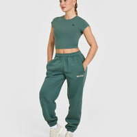 Foundations Joggers With Printed Graphic | Iced Green