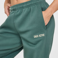 Foundations Joggers With Printed Graphic | Iced Green
