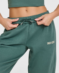 Foundations Joggers With Printed Graphic | Iced Green