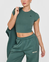 Foundations Joggers With Printed Graphic | Iced Green