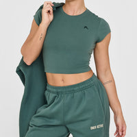 Foundations Joggers With Printed Graphic | Iced Green