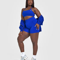 Everyday Cross Over Bralette | Strong Blue