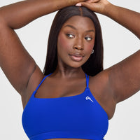 Everyday Cross Over Bralette | Strong Blue
