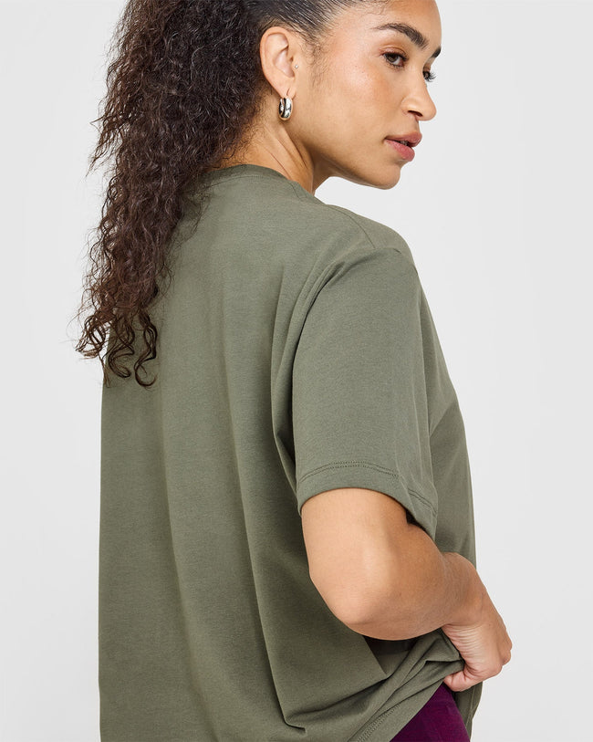 Classic Oversized Lightweight T-Shirt | Alpine Green