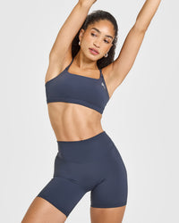 Everyday Cross Over Bralette | True Blue