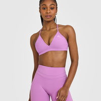 EasyLift™ Ultra Minimal V Neck Bralette | Orchid Purple