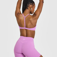 EasyLift™ Ultra Minimal V Neck Bralette | Orchid Purple