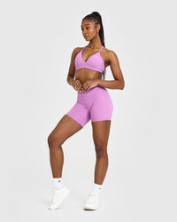 EasyLift™ Ultra Minimal V Neck Bralette | Orchid Purple