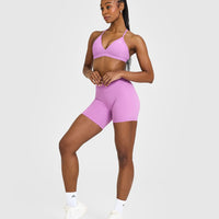 EasyLift™ Ultra Minimal V Neck Bralette | Orchid Purple