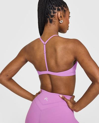 EasyLift™ Ultra Minimal V Neck Bralette | Orchid Purple