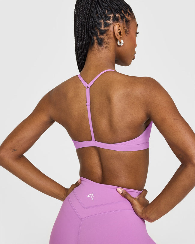 EasyLift™ Ultra Minimal V Neck Bralette | Orchid Purple