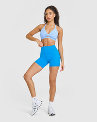 Unified Twist Sports Bra | Powdered Blue