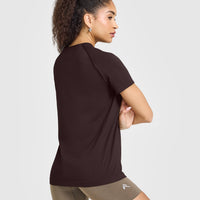 Go To Seamless Loose Top | Plum Brown