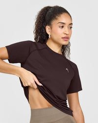 Go To Seamless Loose Top | Plum Brown