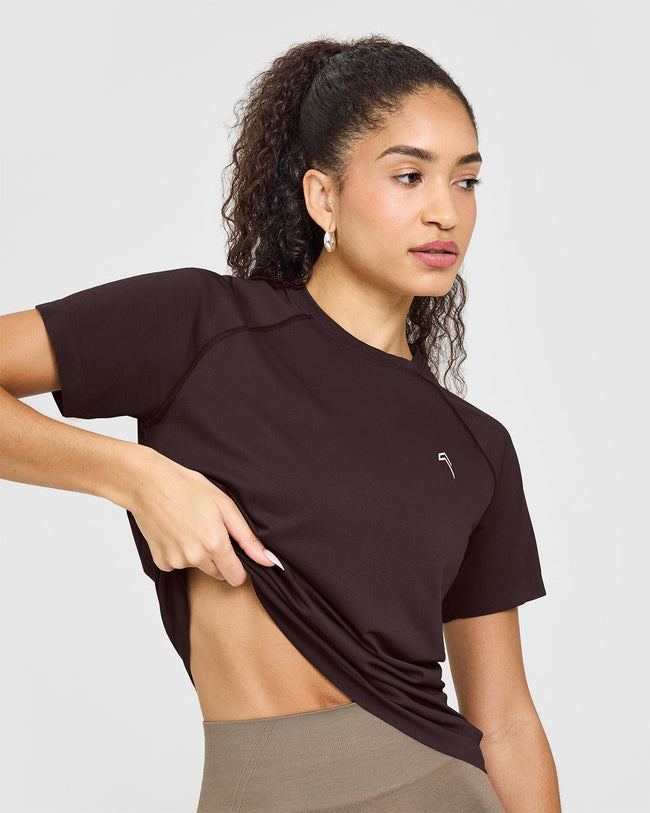 Go To Seamless Loose Top | Plum Brown